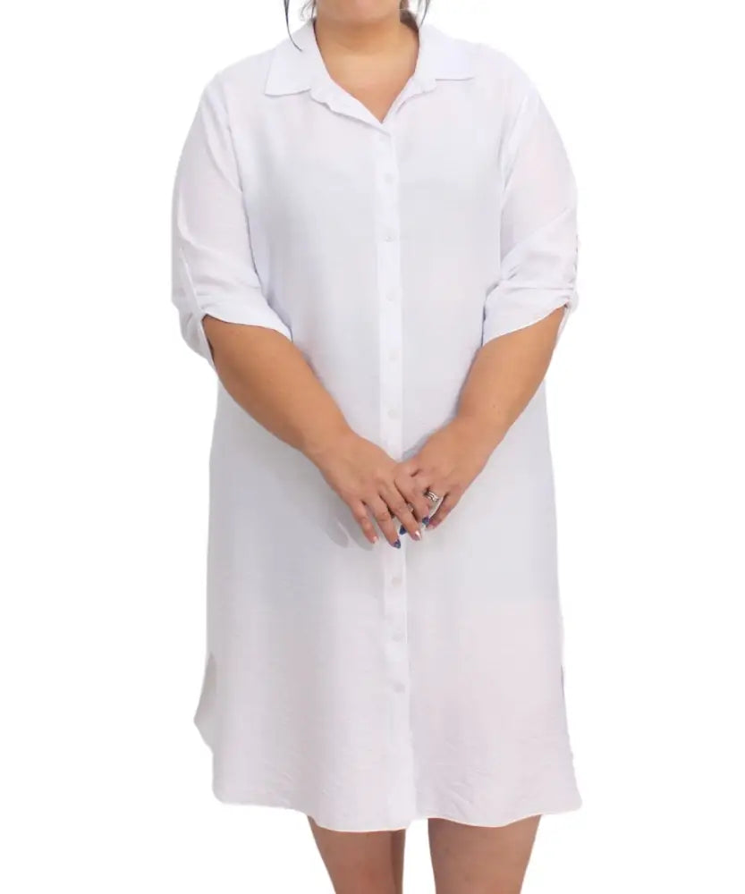 Ladies Plain Shirt Dress