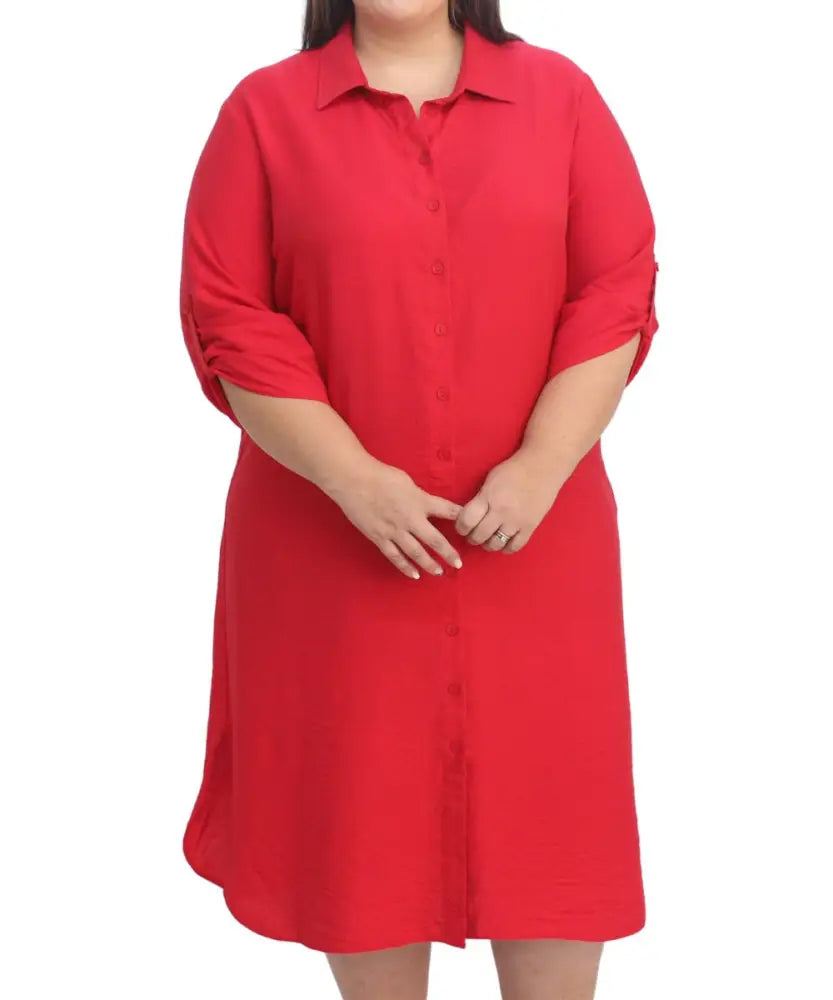 Ladies Plain Shirt Dress