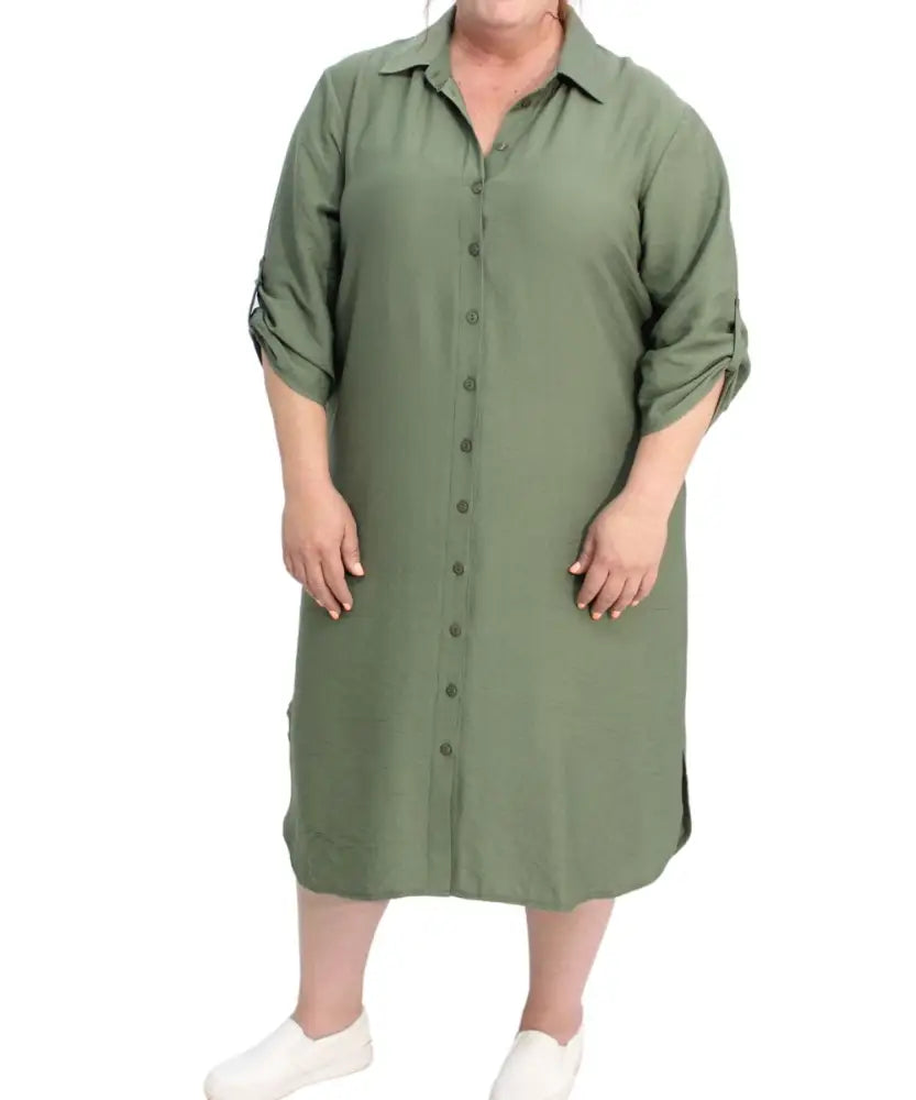 Ladies Plain Shirt Dress