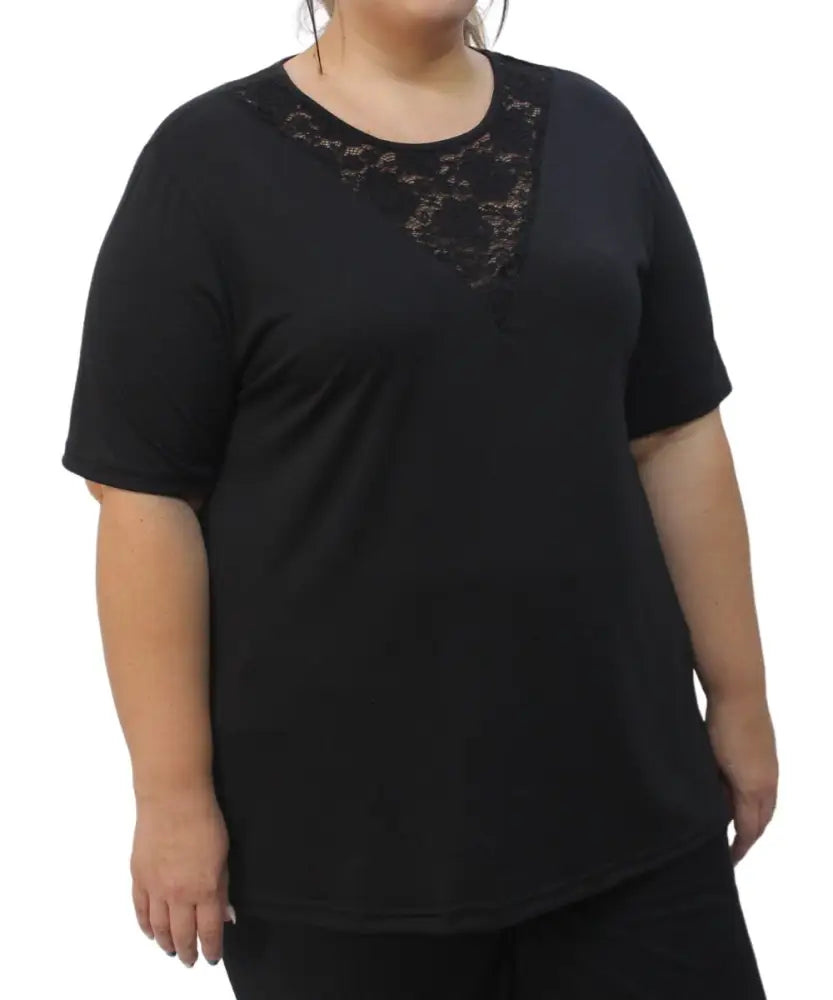 Ladies Plain VLace Top