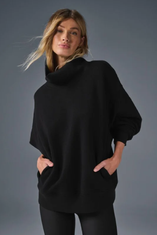 HAZY MOCK NECK PULLOVER