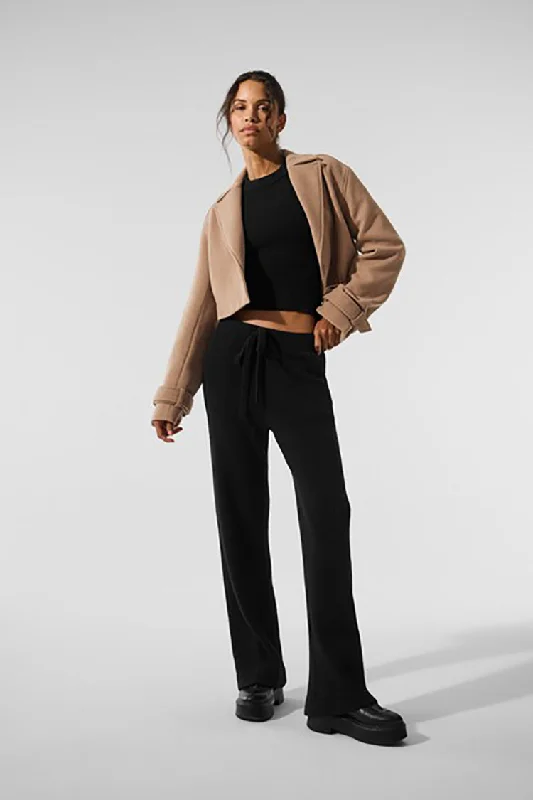 WOOL CROPPED METRO TRENCH