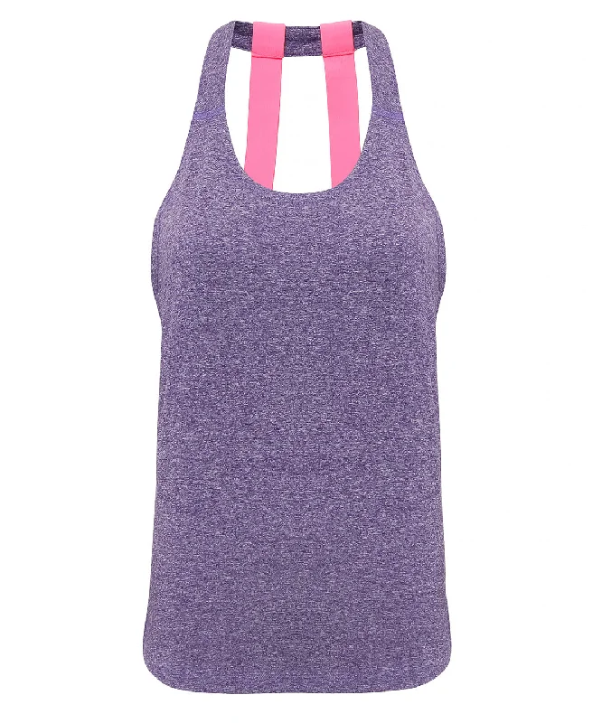 Purple Melange - Women's TriDri® double strap back vest