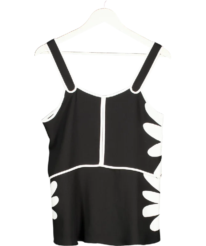 Victoria Beckham for Target Black Monochrome Sleeveless Tank Top UK S